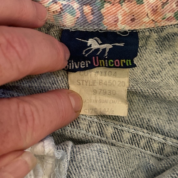 VTG 80โs Silver Unicorn Jeans Womens 27โโ - Picture 8 of 8